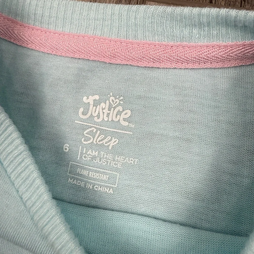 Justice Teal Butterfly Long‎ Sleeve Top